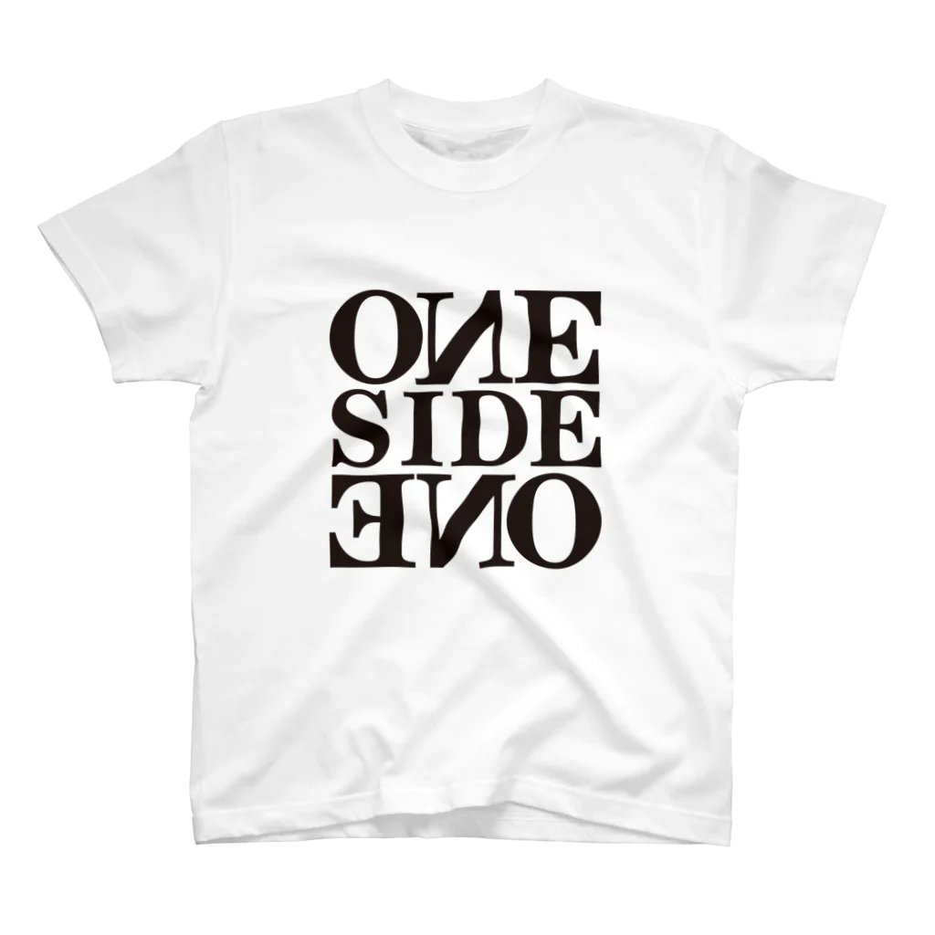 Infledge DesignのONESIDE BLK スタンダードTシャツ