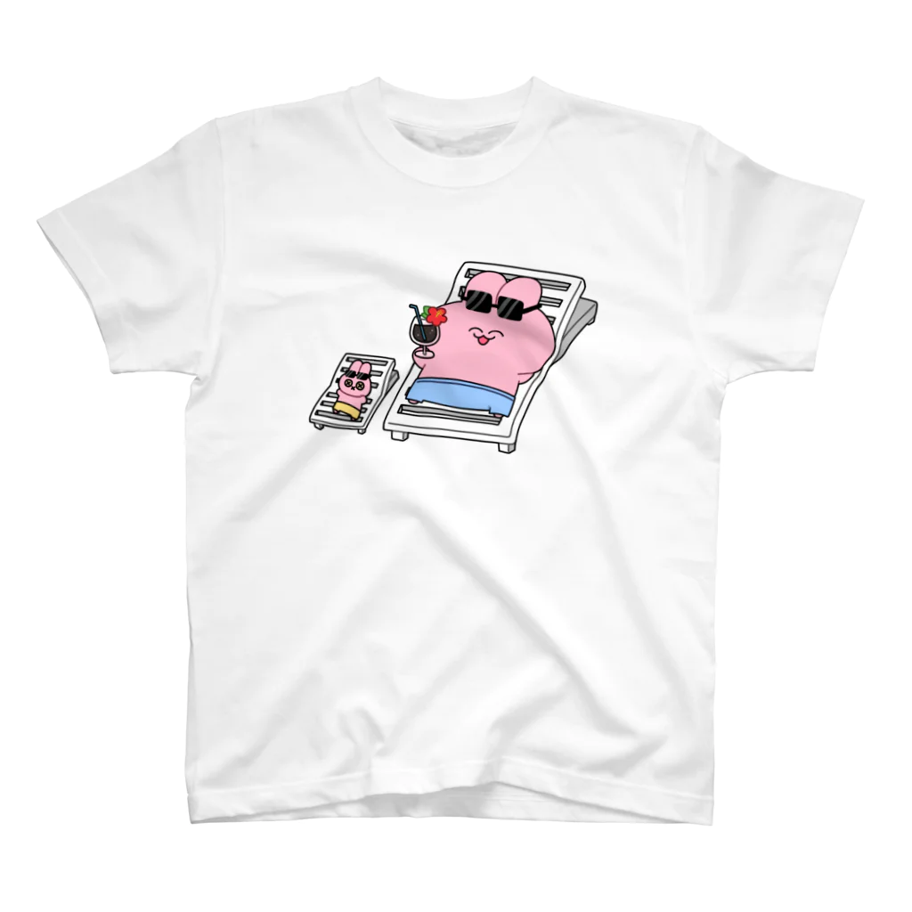 うさぎごやのトロピカルうさぎ スタンダードTシャツ