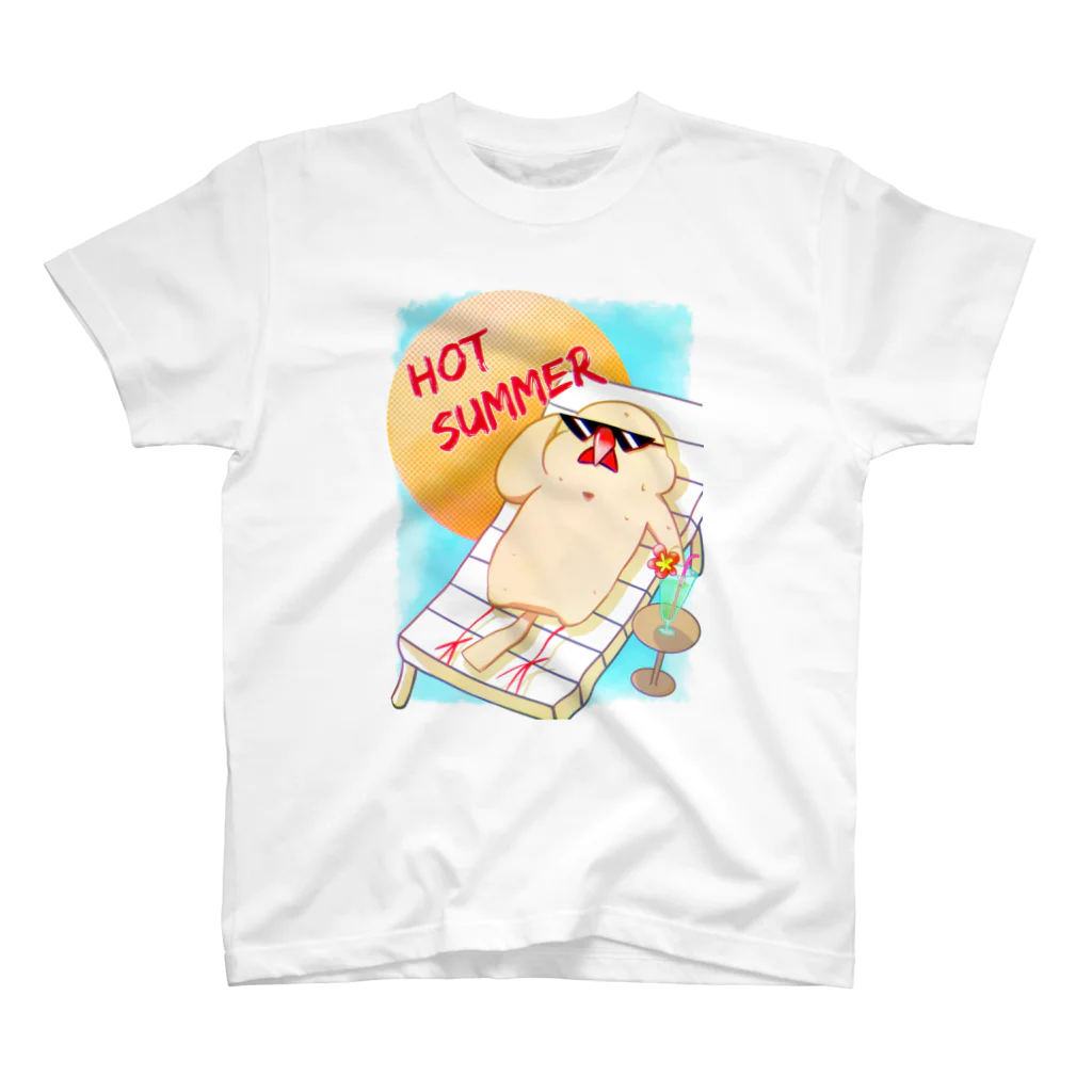 あかの文鳥Tシャツ（HOT SUMMER） スタンダードTシャツ