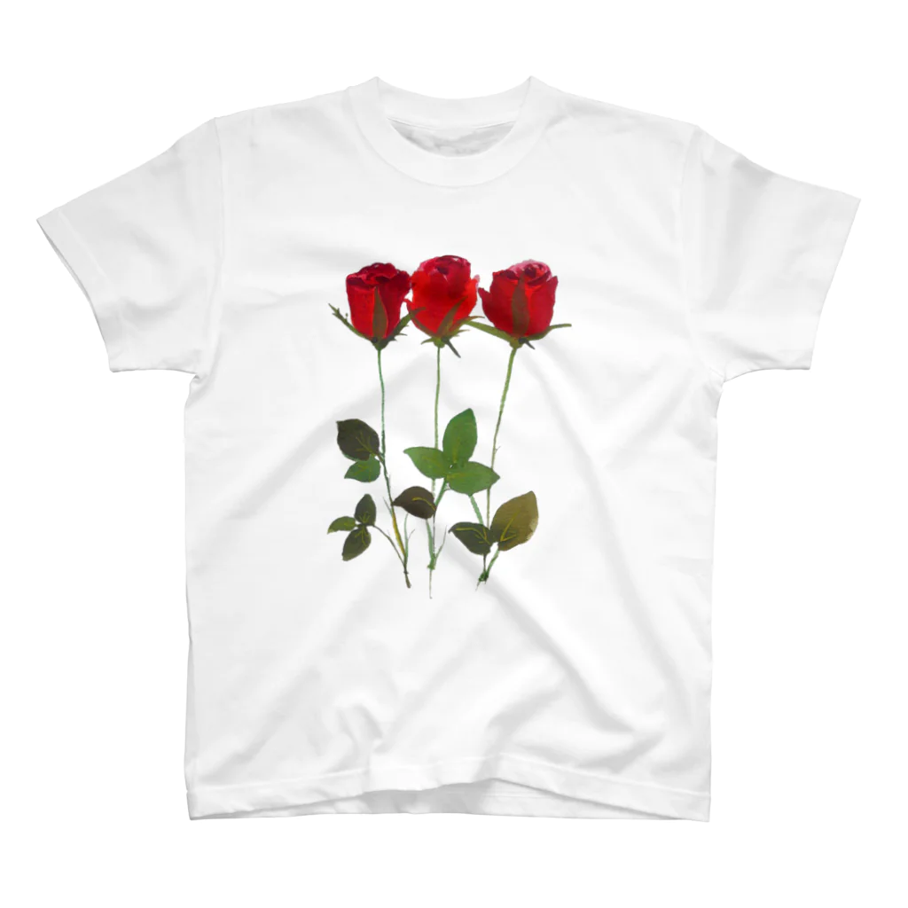 SUZURI.KEY-CHANのミニバラは、3月20日の誕生日花です！ Regular Fit T-Shirt