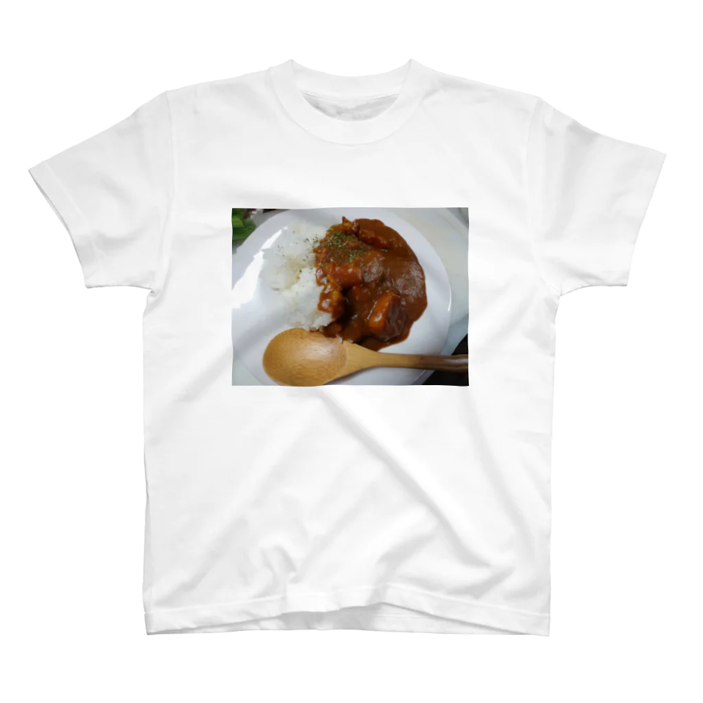 ボートレースと料理好きの食いしん坊クッション Regular Fit T-Shirt