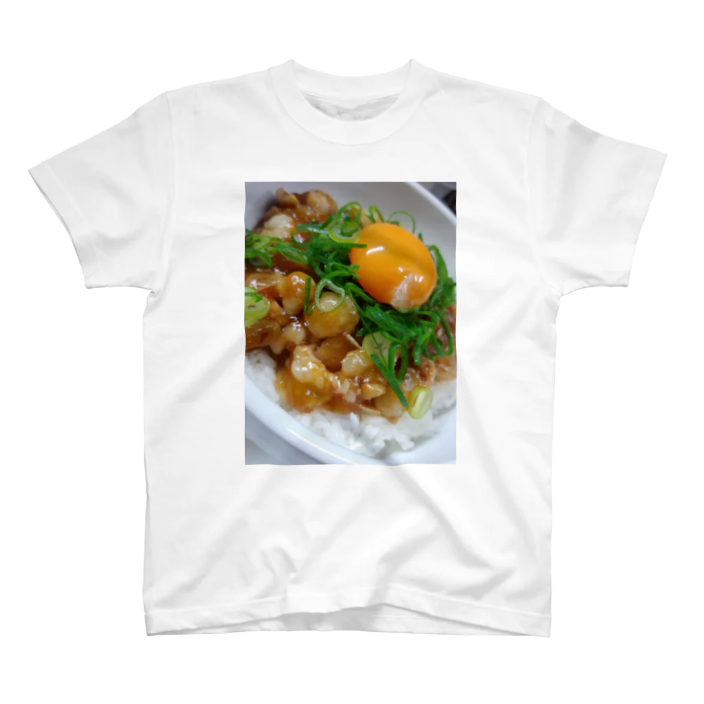 ボートレースと料理好きの食いしん坊クッション スタンダードTシャツ