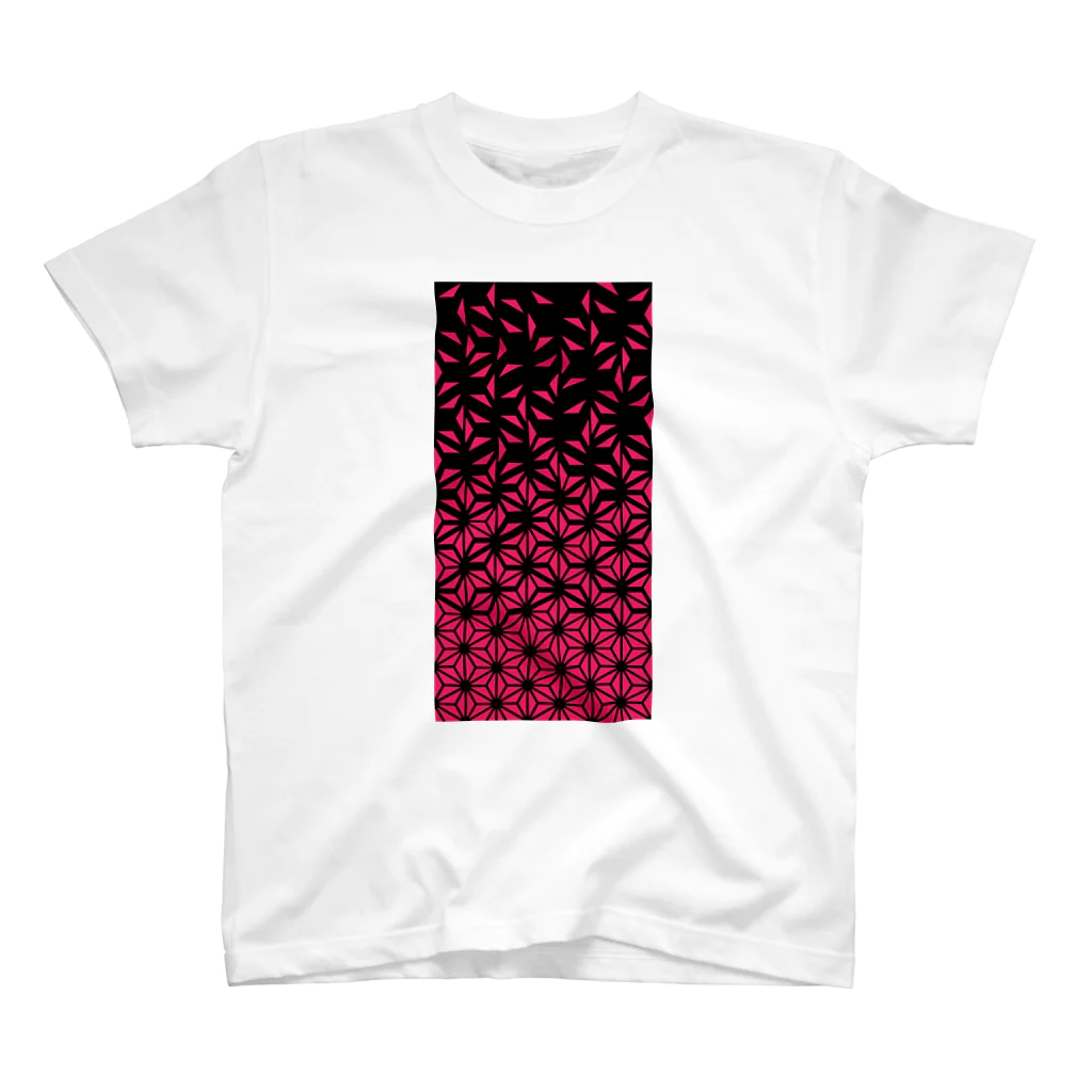 bonnylochの麻の葉_Pink スタンダードTシャツ