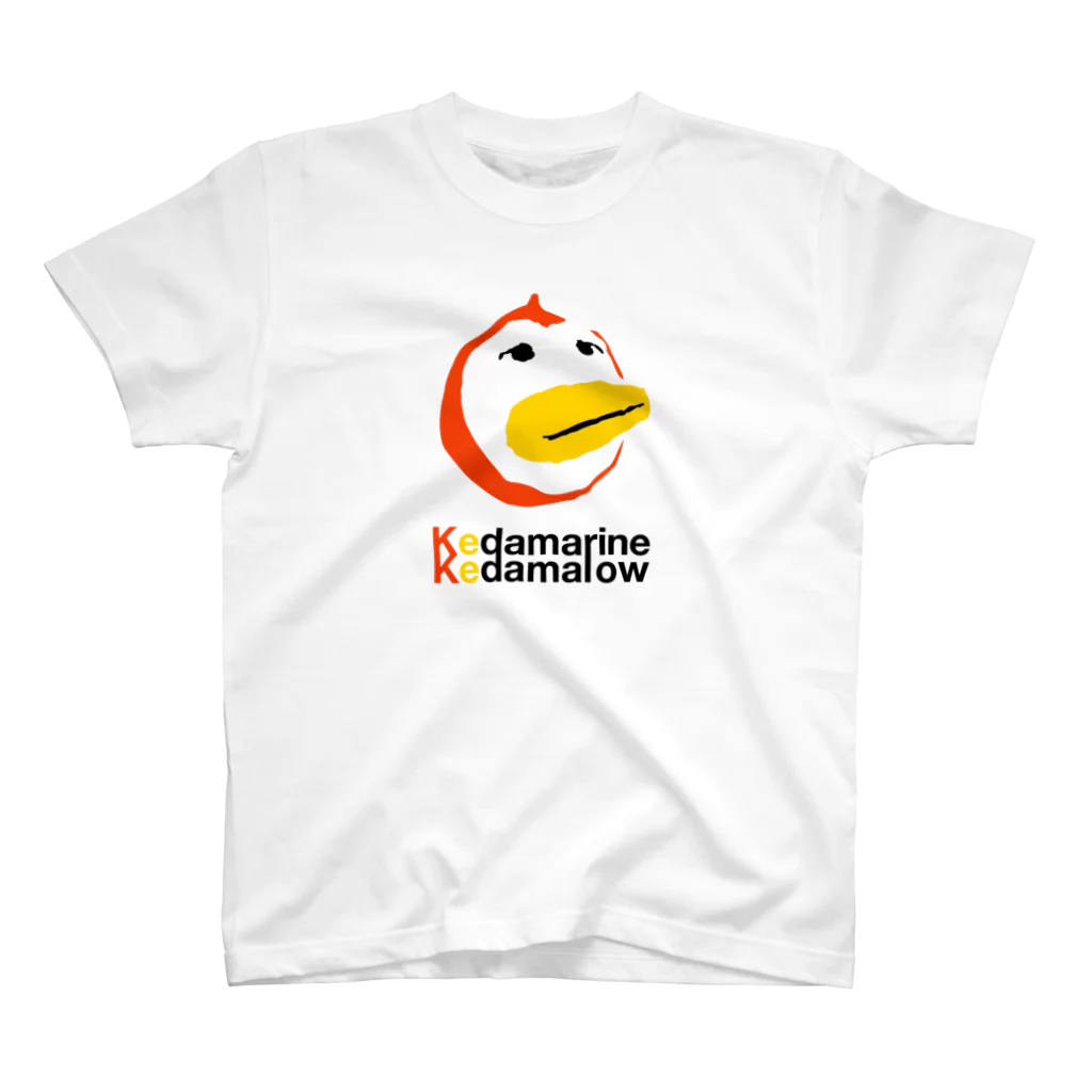 Kedamarine Kedamalow's SHOPの夕陽に染まるペンギン スタンダードTシャツ