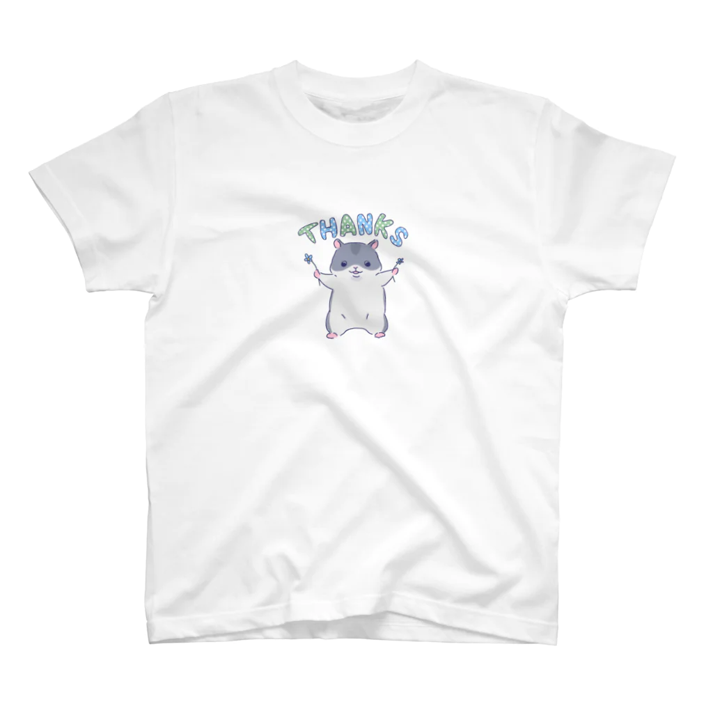 きいろいののサンクスハムスター スタンダードTシャツ