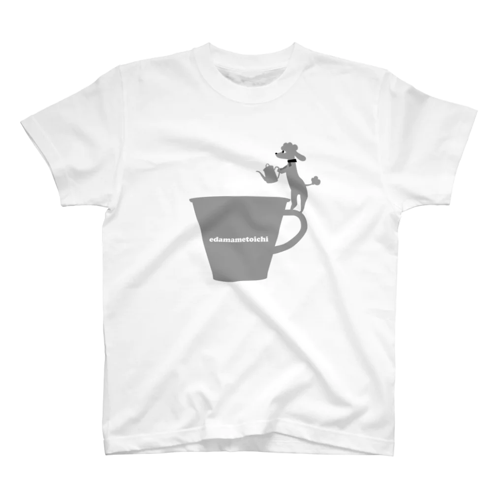 エダマメトイチのトイプードルのエダマメトイチcoffee大 スタンダードTシャツ