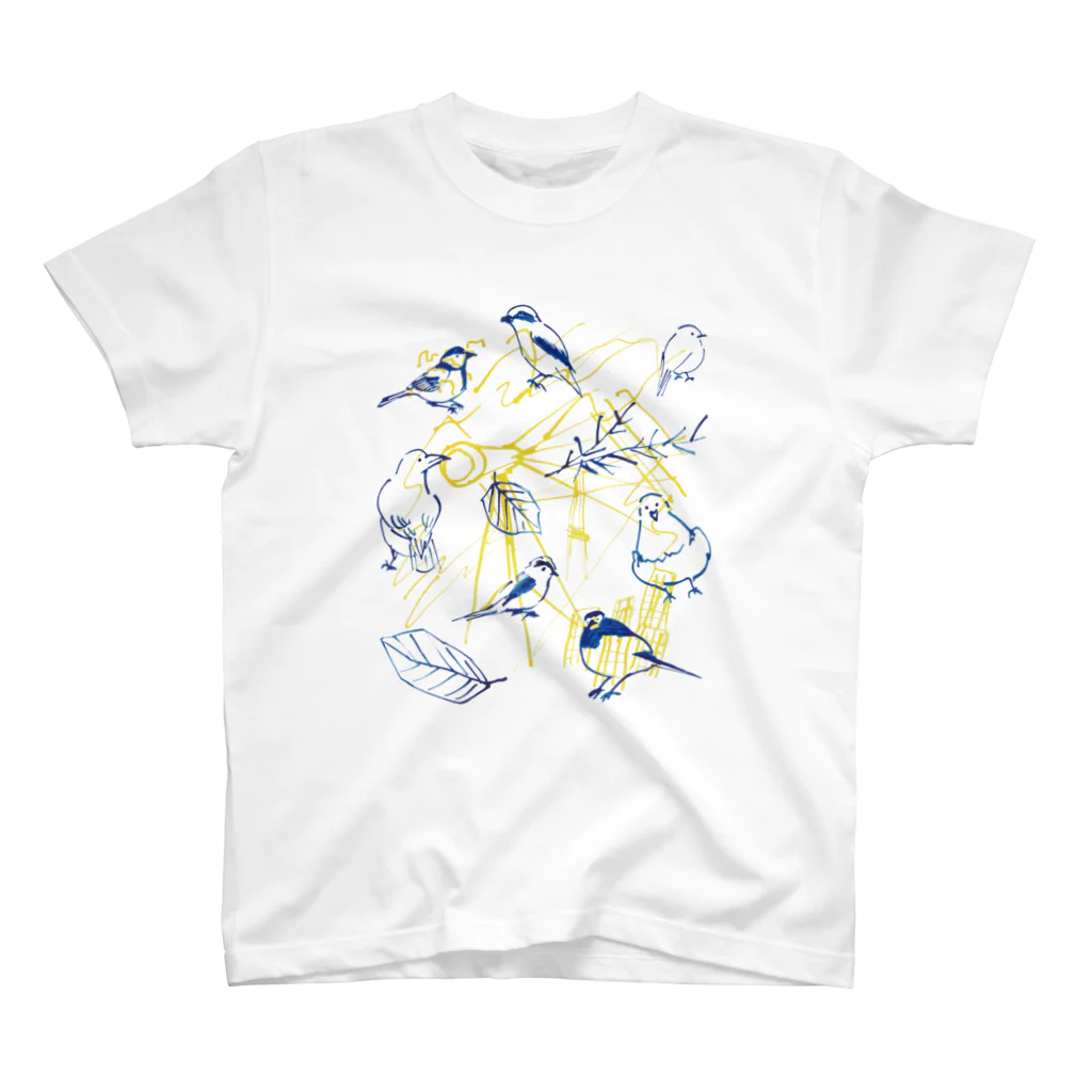 TORISUKI（野鳥・鳥グッズ）の身近な野鳥 スタンダードTシャツ