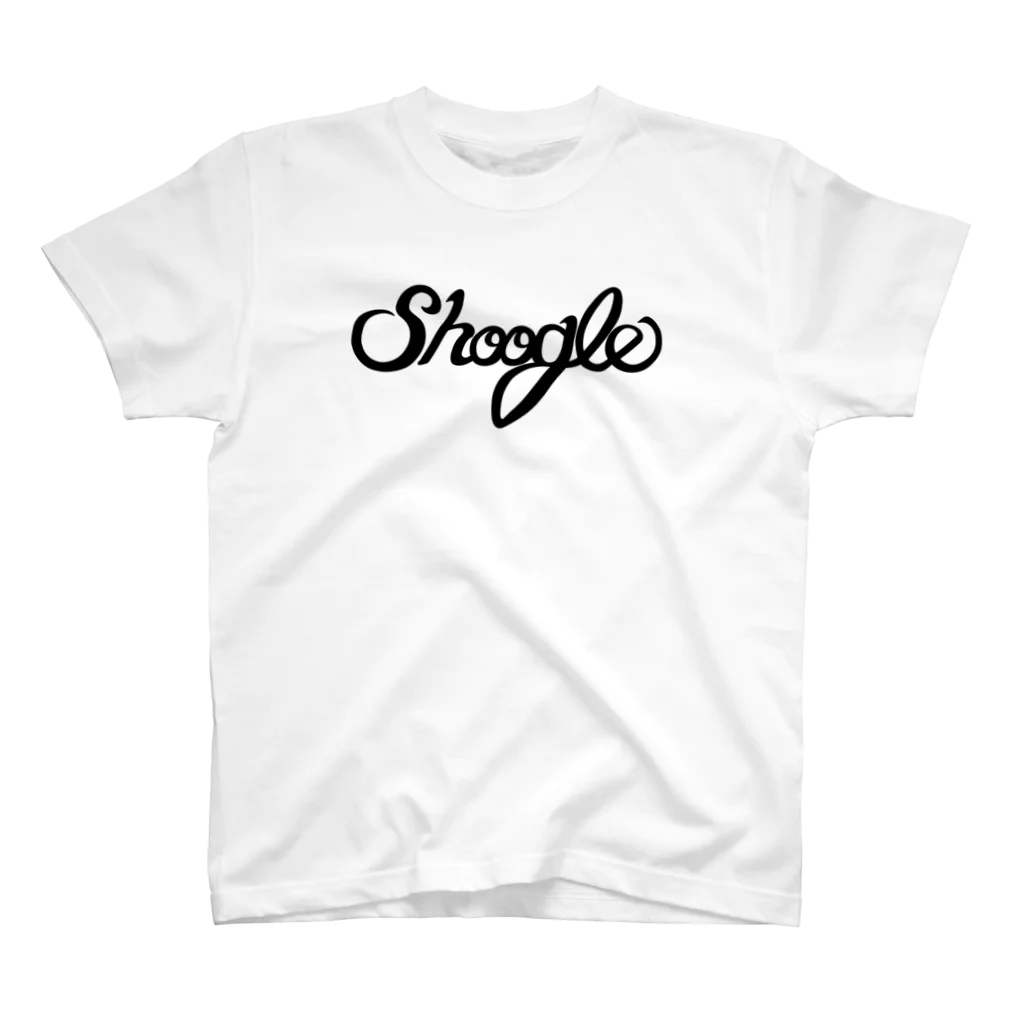 週刊少年ライジングサンズのシューグル(Shoogle)ロゴ 黒字 Regular Fit T-Shirt