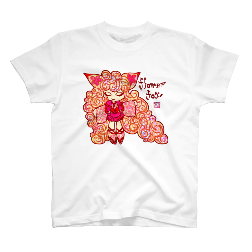 ❀花狐庵❀-HanaKoAn-の❀花狐庵❀ "Fox❀girl" スタンダードTシャツ