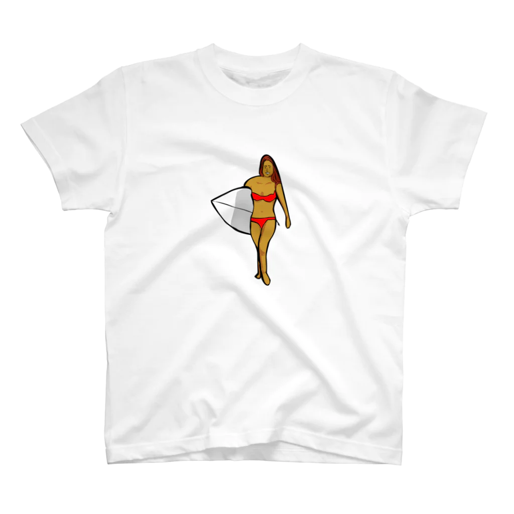 LIKE A GLIDING BIRDのSURFER GIRL スタンダードTシャツ