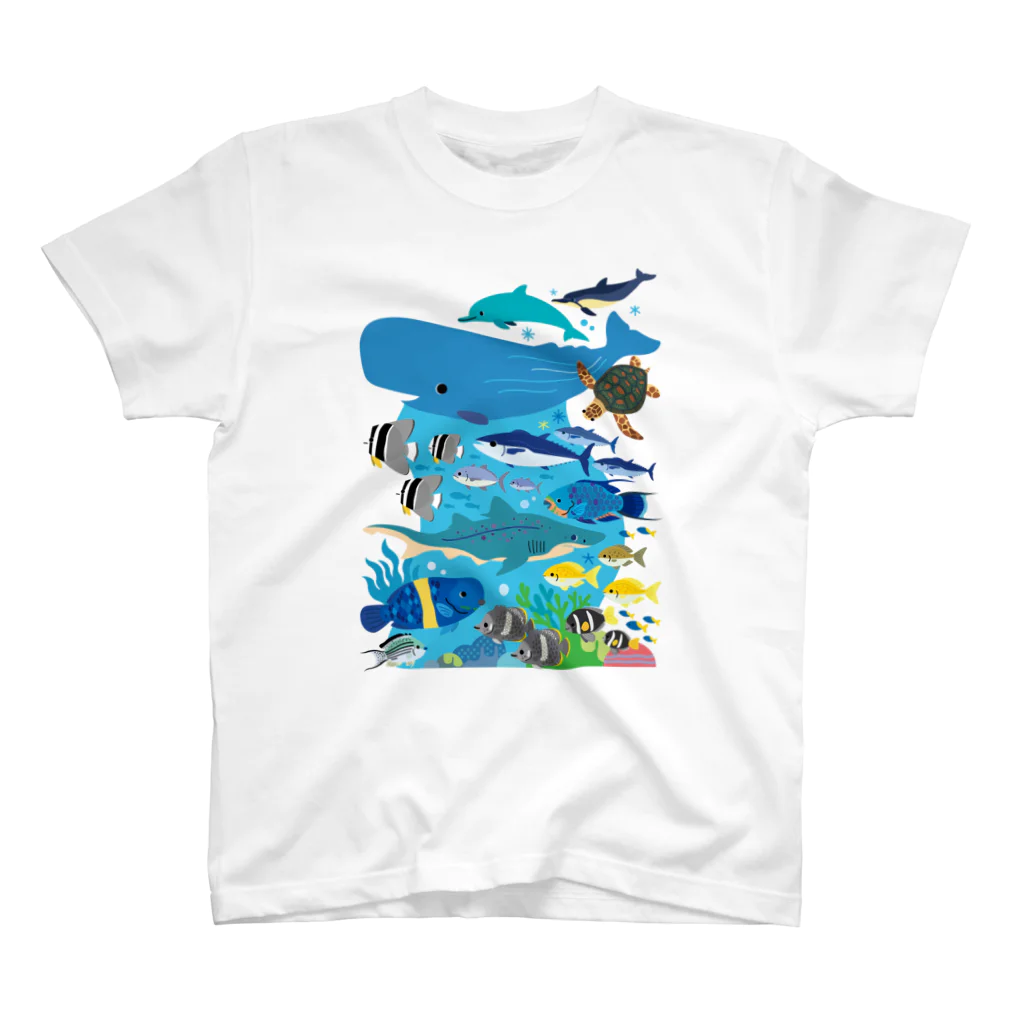 みなとまち層の小笠原の海洋生物A スタンダードTシャツ