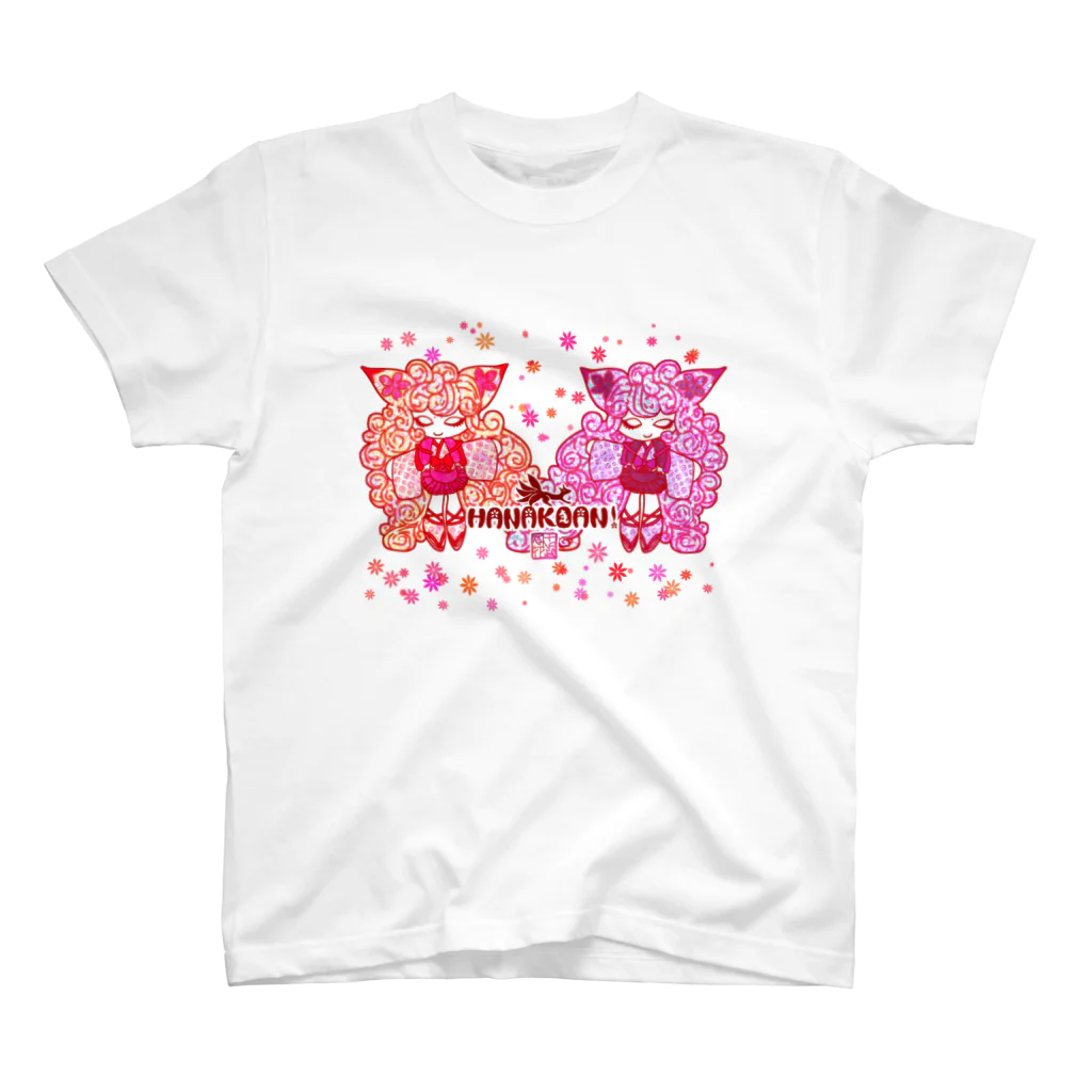 ❀花狐庵❀-HanaKoAn-の❀花狐庵❀ "Fox❀girls" スタンダードTシャツ