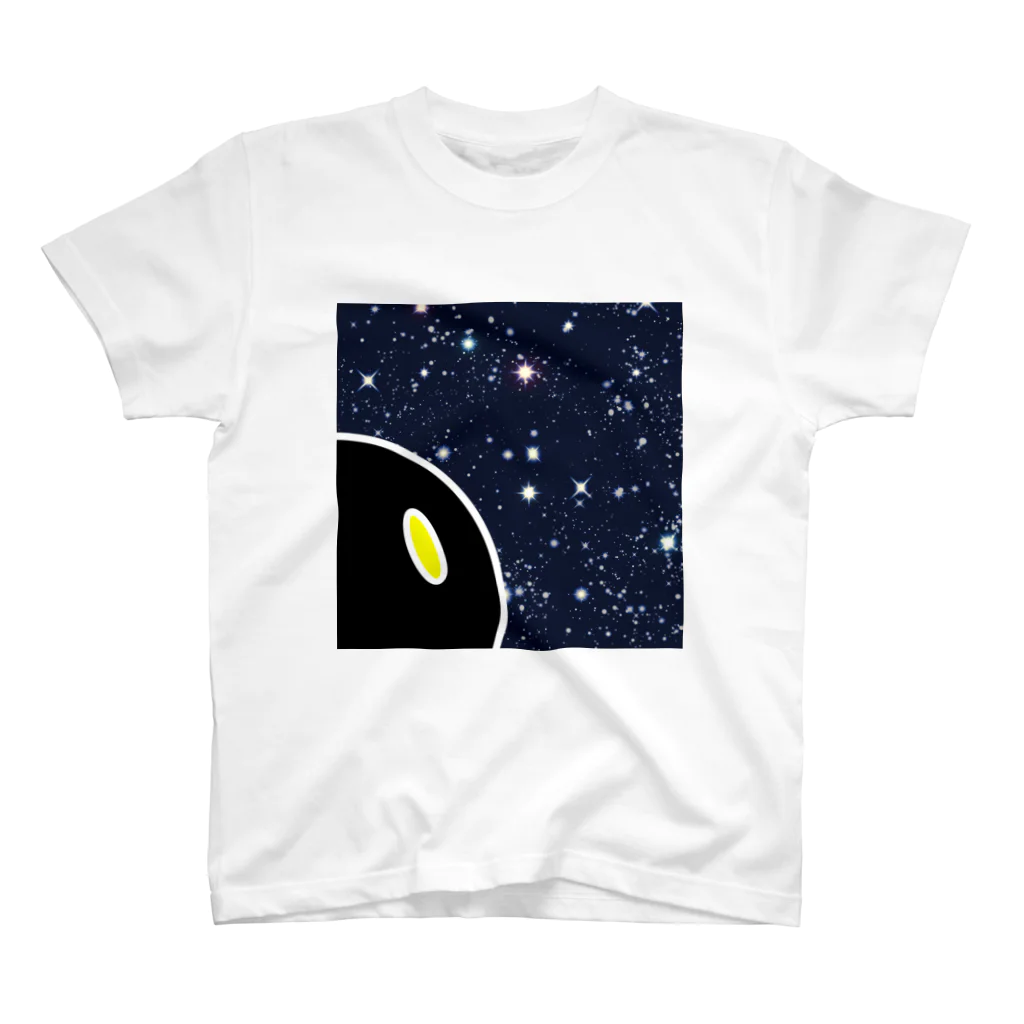 なみちどりの夜空を見つめる顔 スタンダードTシャツ