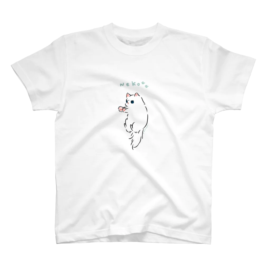 灯さかすの全力で拒否する猫 Regular Fit T-Shirt