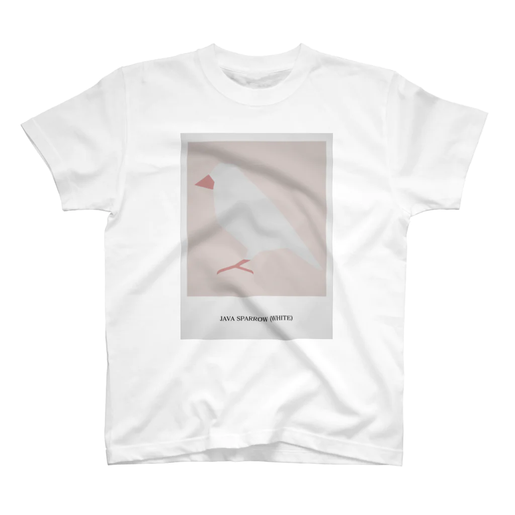 文鳥の背中のJAVA SPARROW (WHITE) Regular Fit T-Shirt