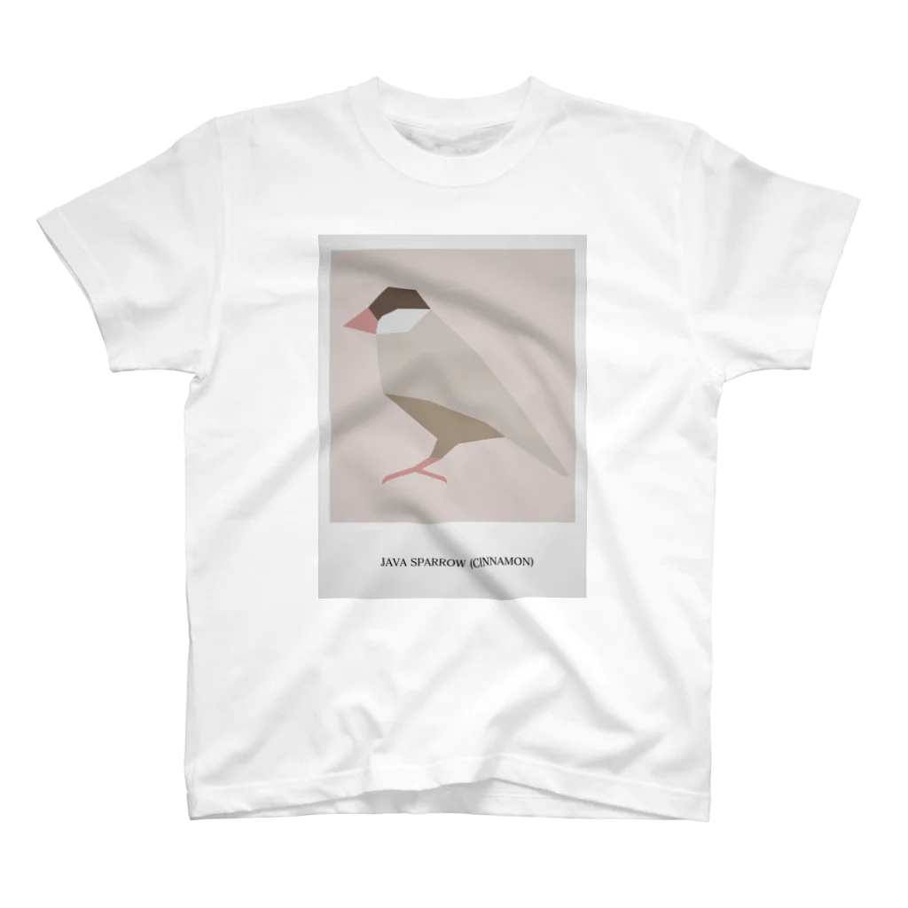 文鳥の背中のJAVA SPARROW (CINNAMON) スタンダードTシャツ