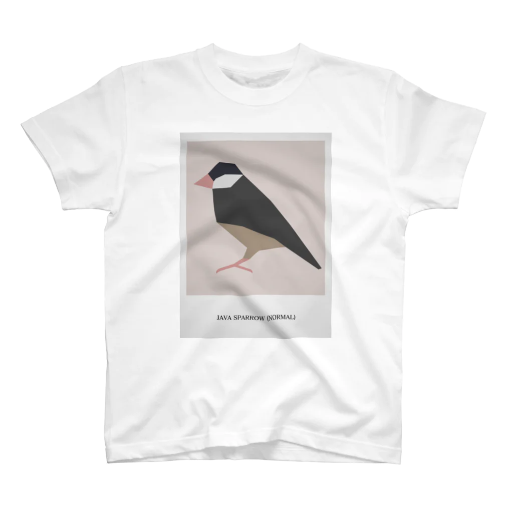 文鳥の背中のJAVA SPARROW (NORMAL) Regular Fit T-Shirt
