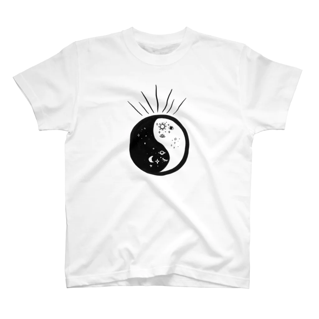 ドリゼラのおみやげ販売所のYin Yang Doodle スタンダードTシャツ