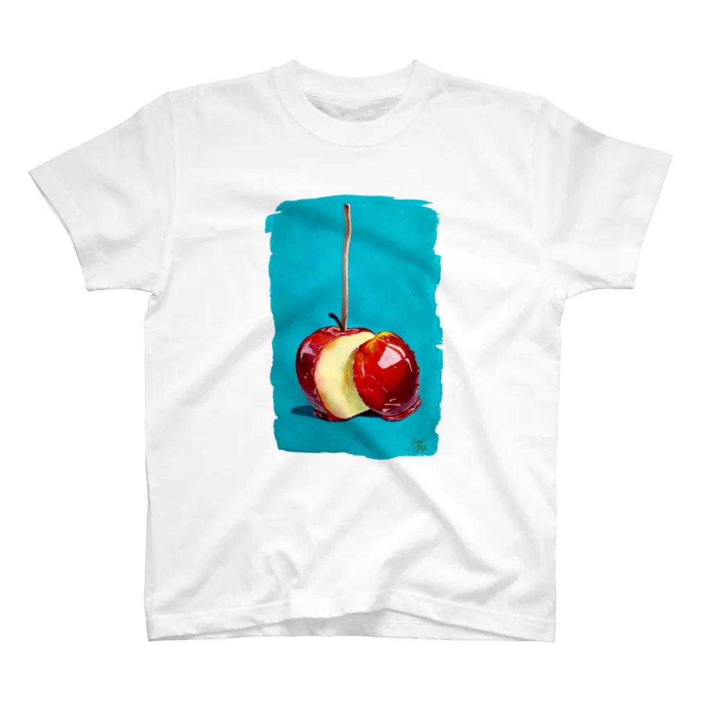 odds&endsの絵の具で描いたレトロリンゴ飴 Regular Fit T-Shirt