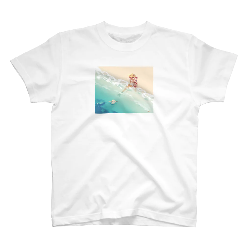 イーゼルとしろいいぬ shopのSummer memories スタンダードTシャツ