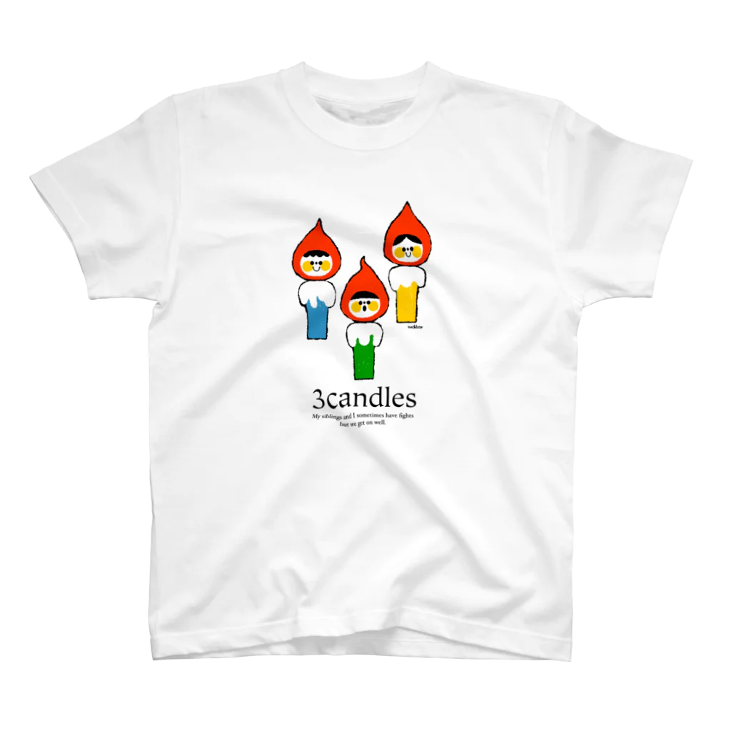 nachiccoの3Candles スタンダードTシャツ