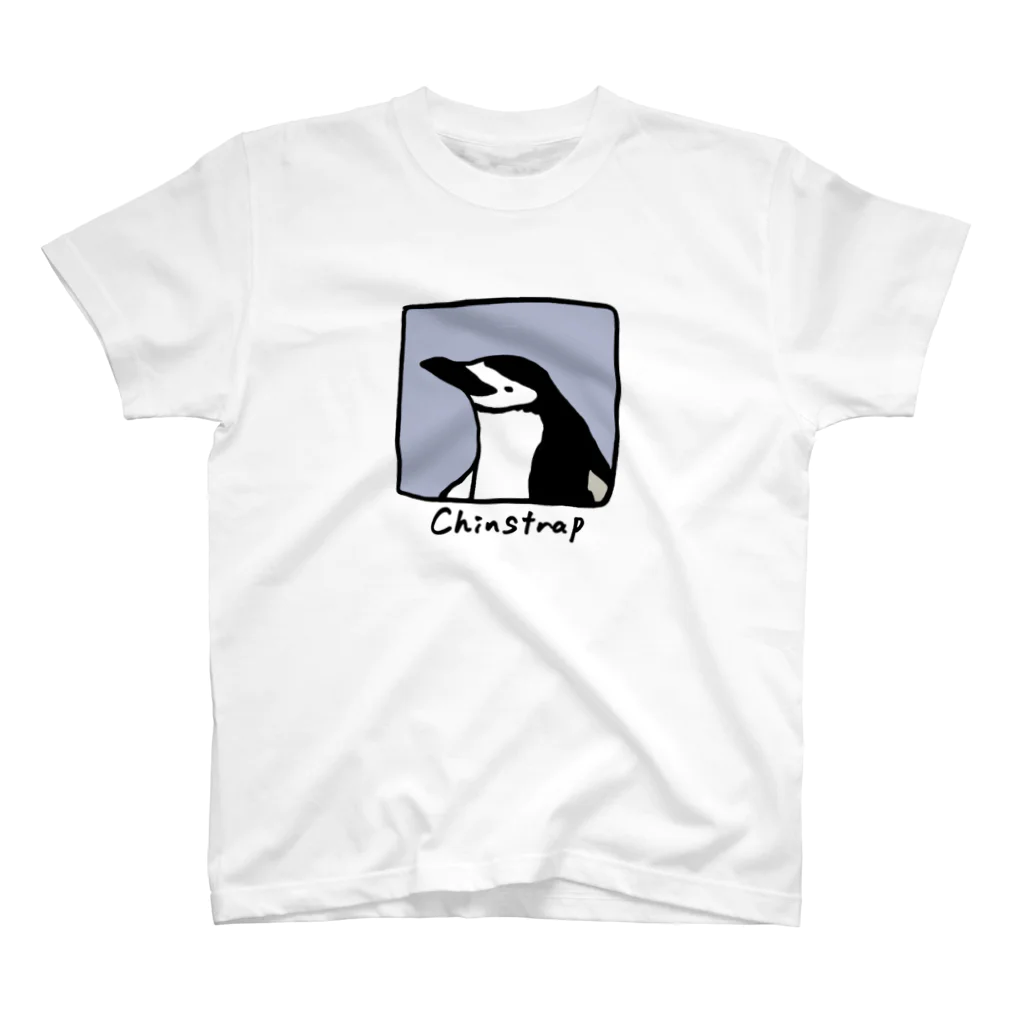 わたぬき けいのヒゲペンギン(フレーム) スタンダードTシャツ