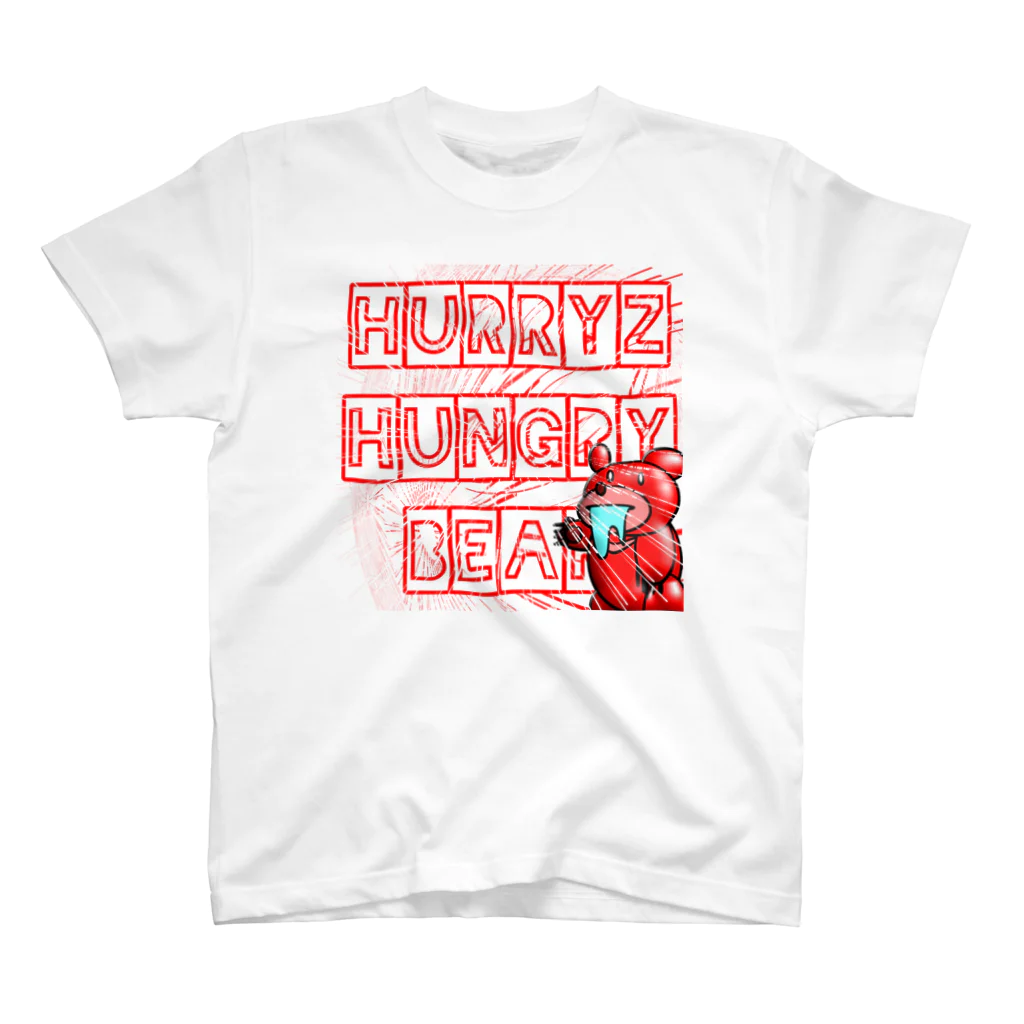 Hurryz HUNGRY BEARのHurryz HUNGRY BEARシリーズ スタンダードTシャツ