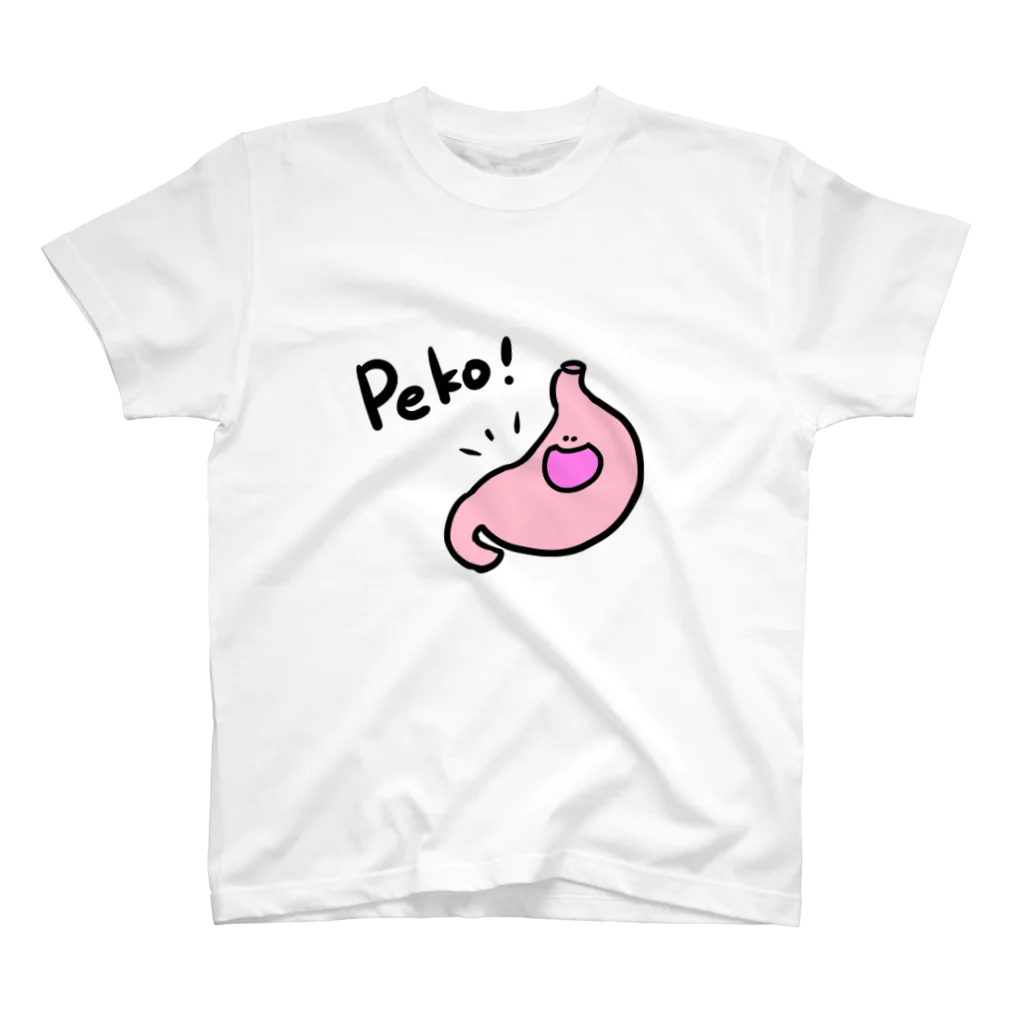 Dr.pepepe の陽気な血球やさんのぺこり！胃 スタンダードTシャツ