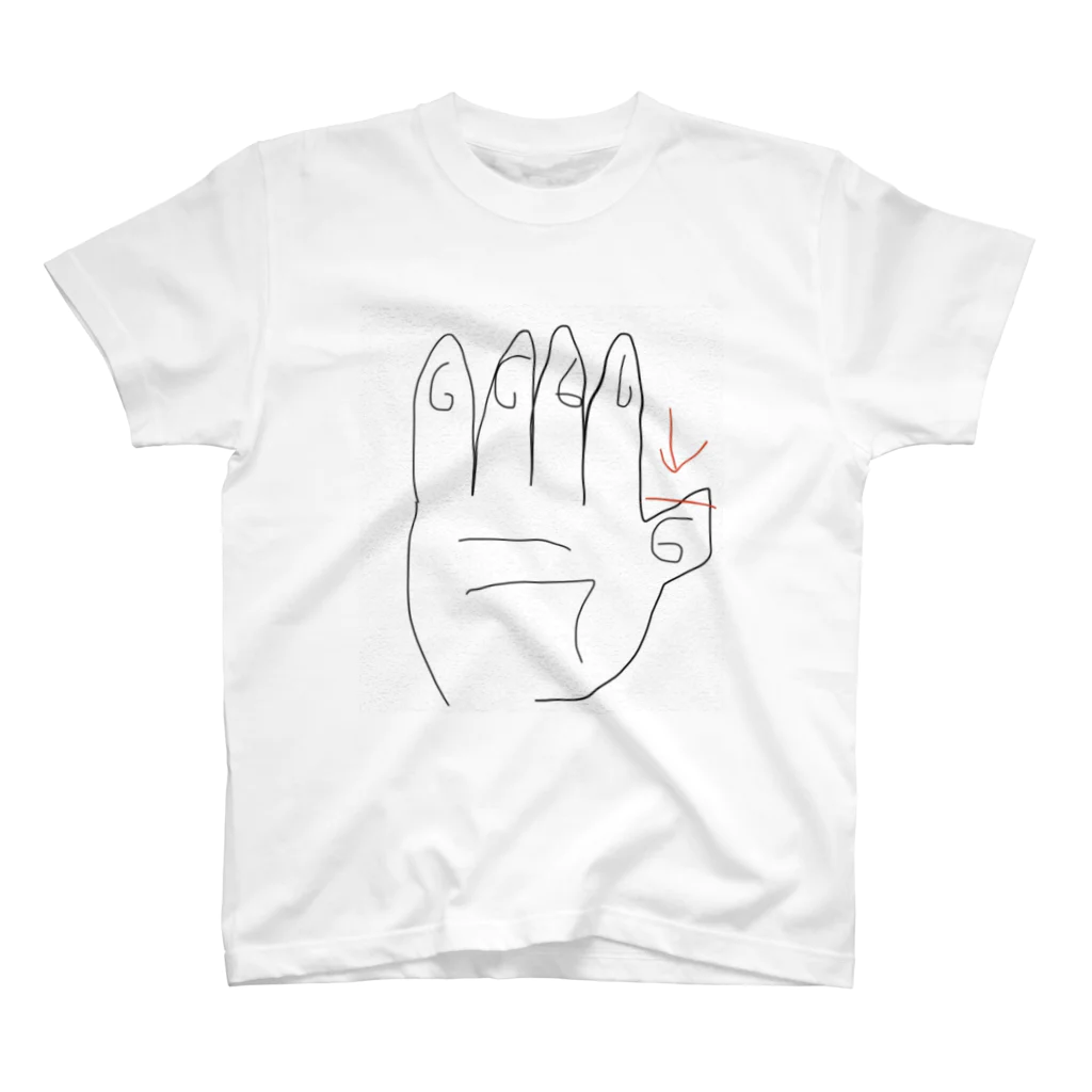 イマジナリー温野菜の親指やった時の図Tシャツ 티셔츠