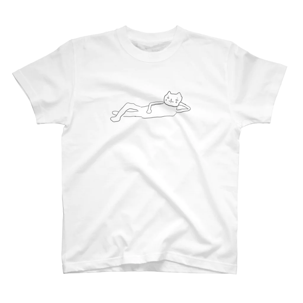 Kirin_dassouの寝転がり煽り猫 Regular Fit T-Shirt