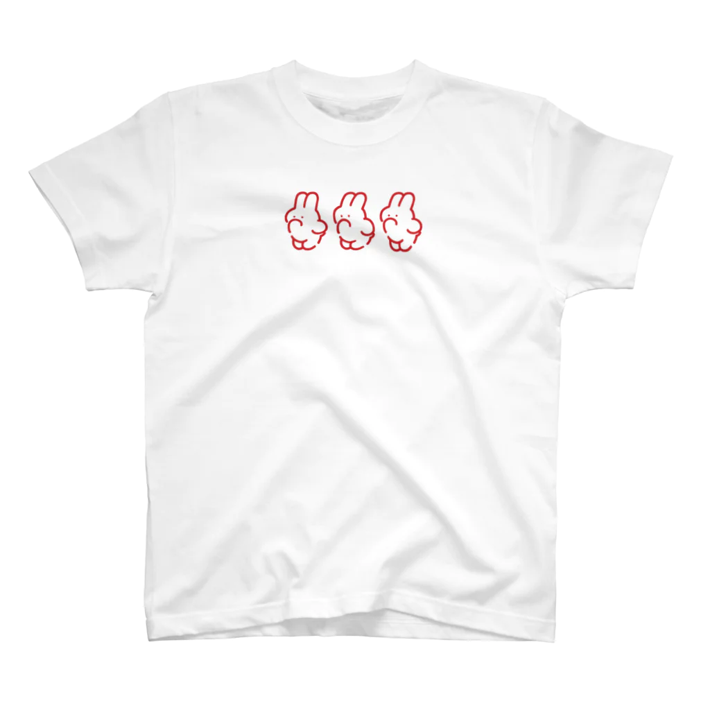 nsnの3(RED) スタンダードTシャツ