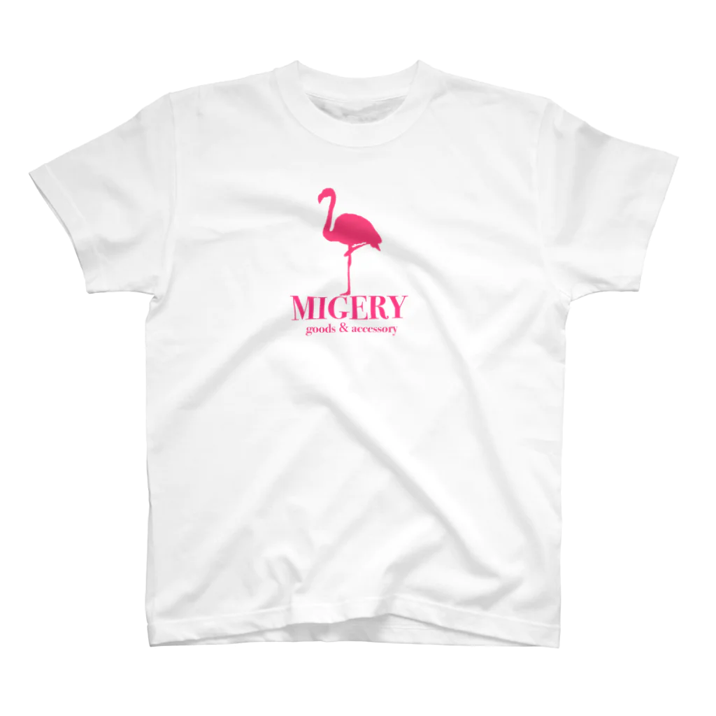 MIGERYのMIGERY フラミンゴ スタンダードTシャツ