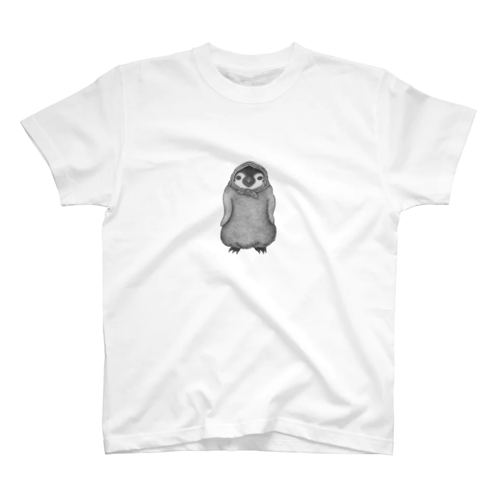 ze-ma-の景品でもらったタオルをほっかむる皇帝ペンギンＪr. スタンダードTシャツ