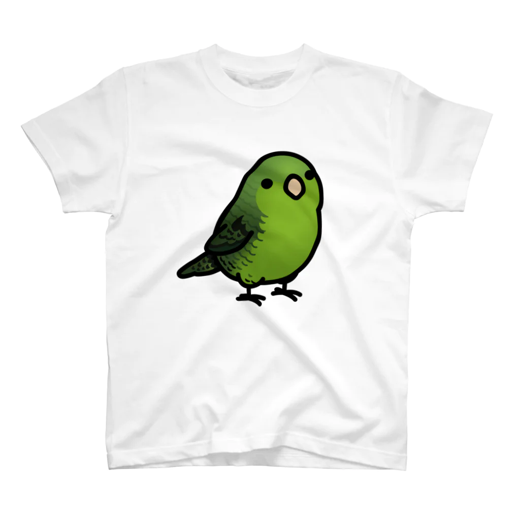 Cody the LovebirdのChubby Bird サザナミインコ　グリーン スタンダードTシャツ