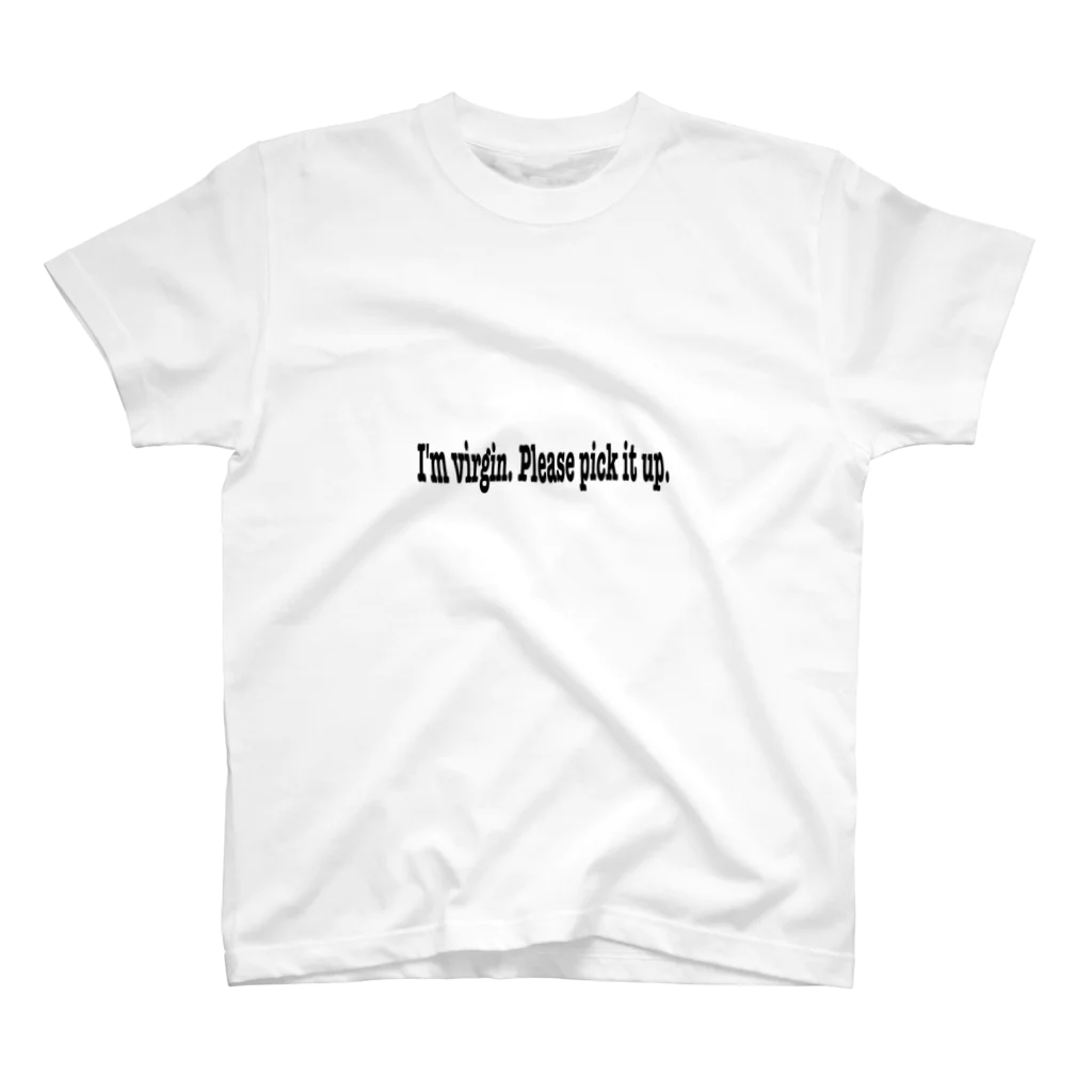 おもしろTシャツのI'm virgin. Please pick it up. Regular Fit T-Shirt