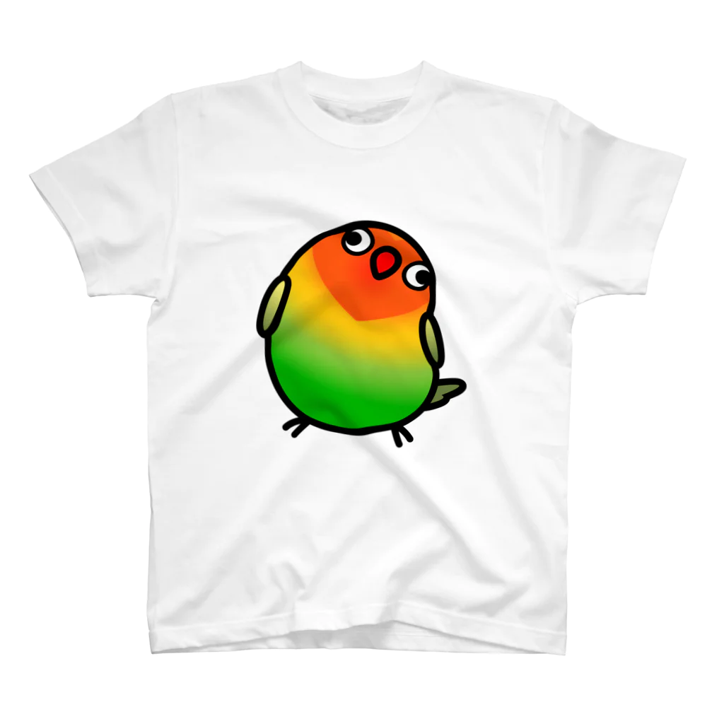 Cody the LovebirdのChubby Bird ルリゴシボタンインコ スタンダードTシャツ