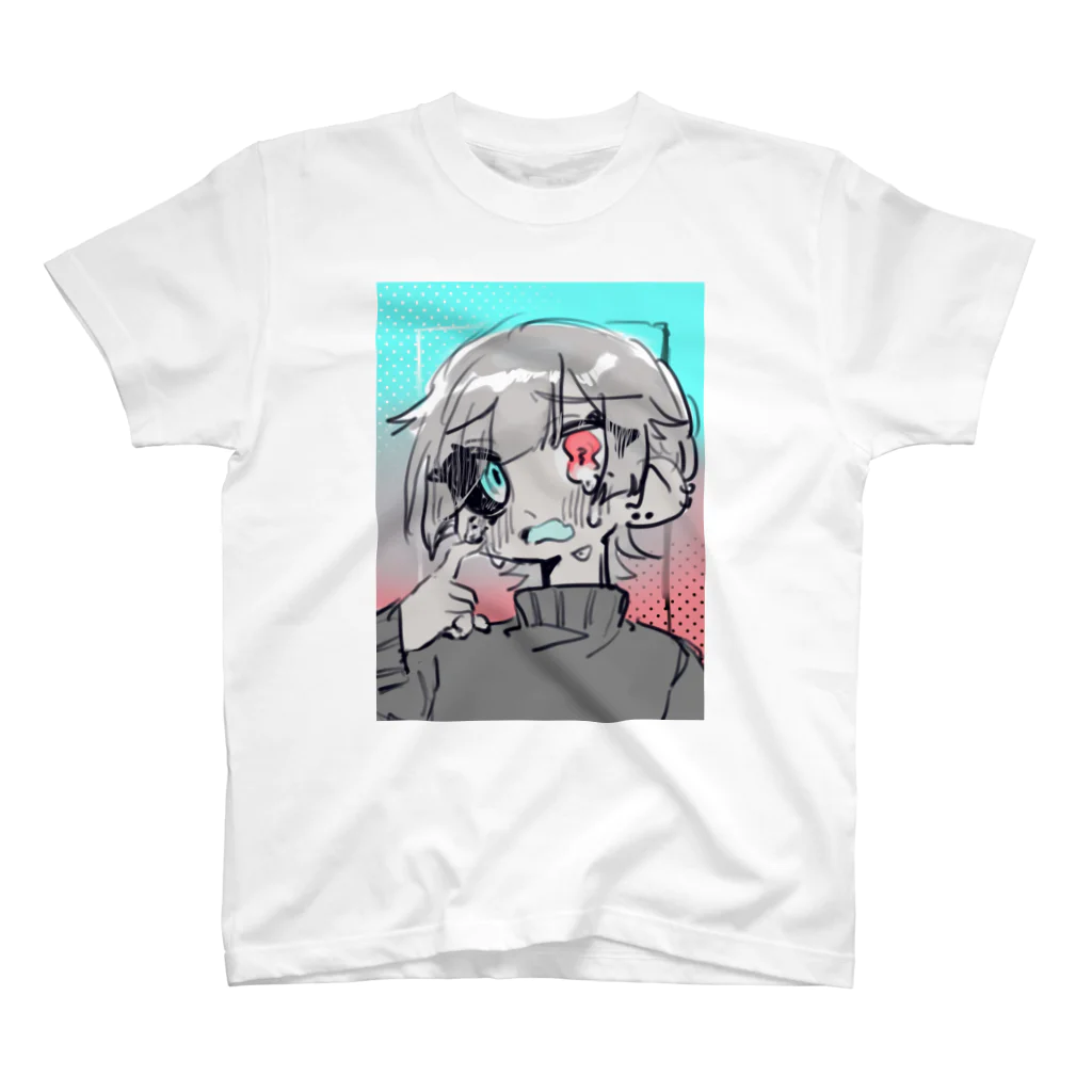 ﾌﾟのめそめそじんがいちゃん スタンダードTシャツ