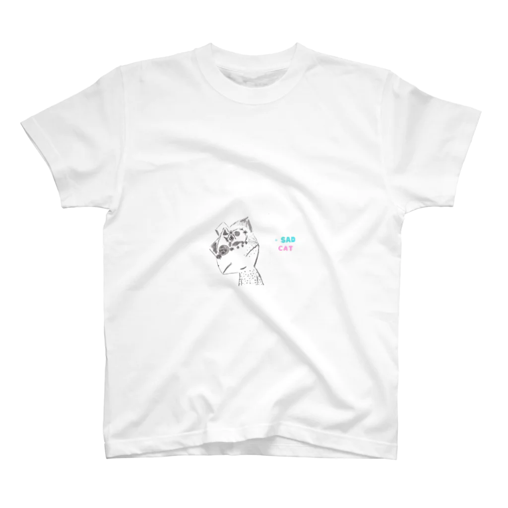 kouhei111725のSadキャット スタンダードTシャツ