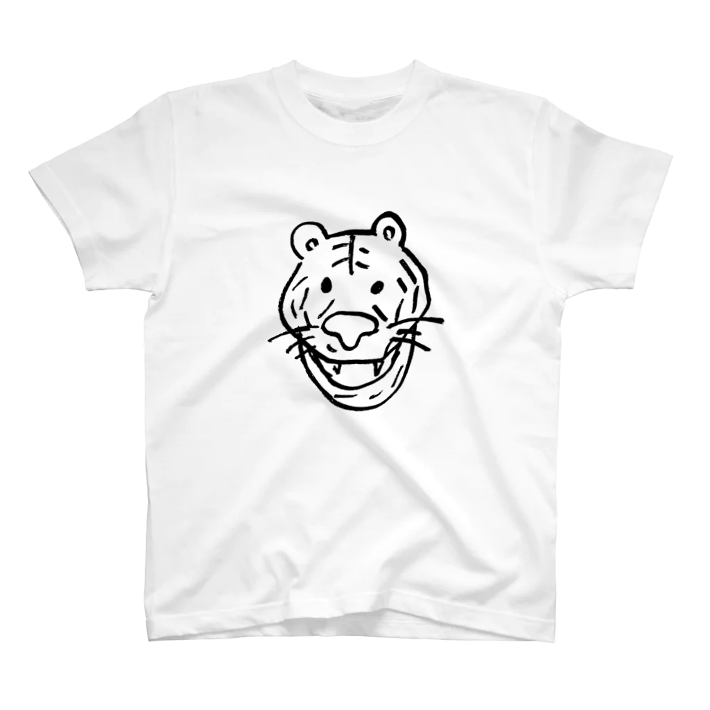 CONTE. suzuri店のT03-Tiger-BL Regular Fit T-Shirt