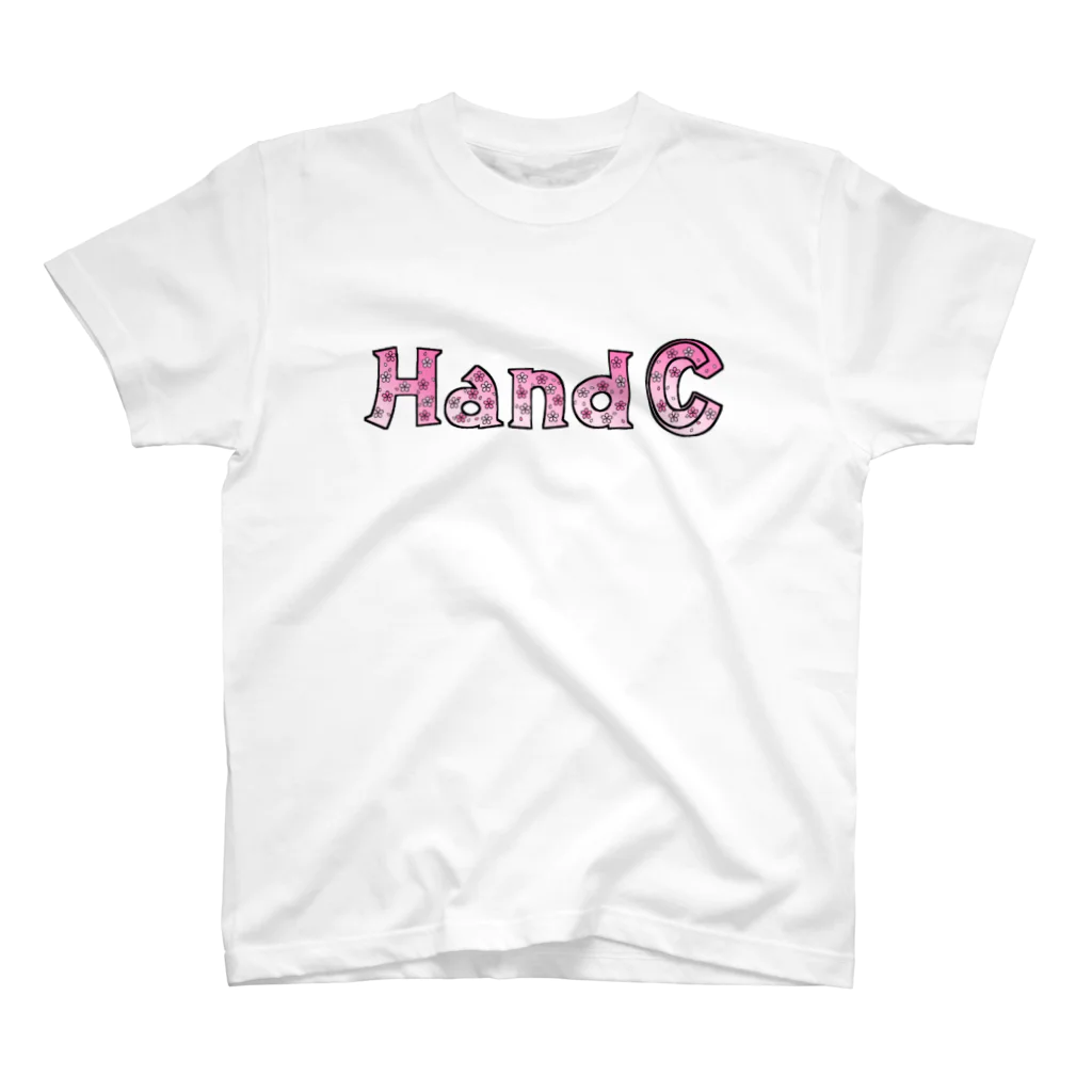 HandC のHandC  ロゴ 桜柄 Regular Fit T-Shirt