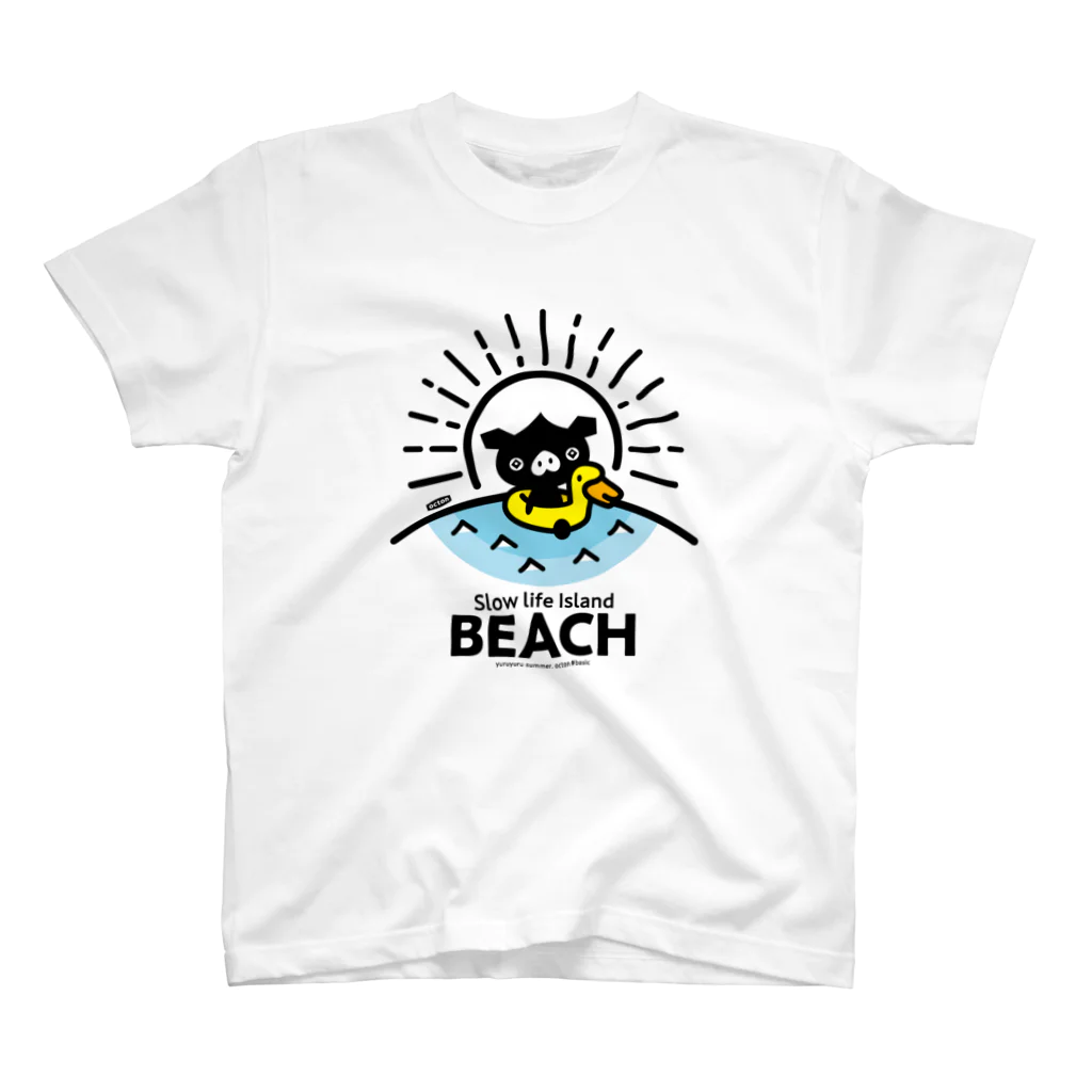 はちエンピツのocton Slow life Island BEACH #basic スタンダードTシャツ