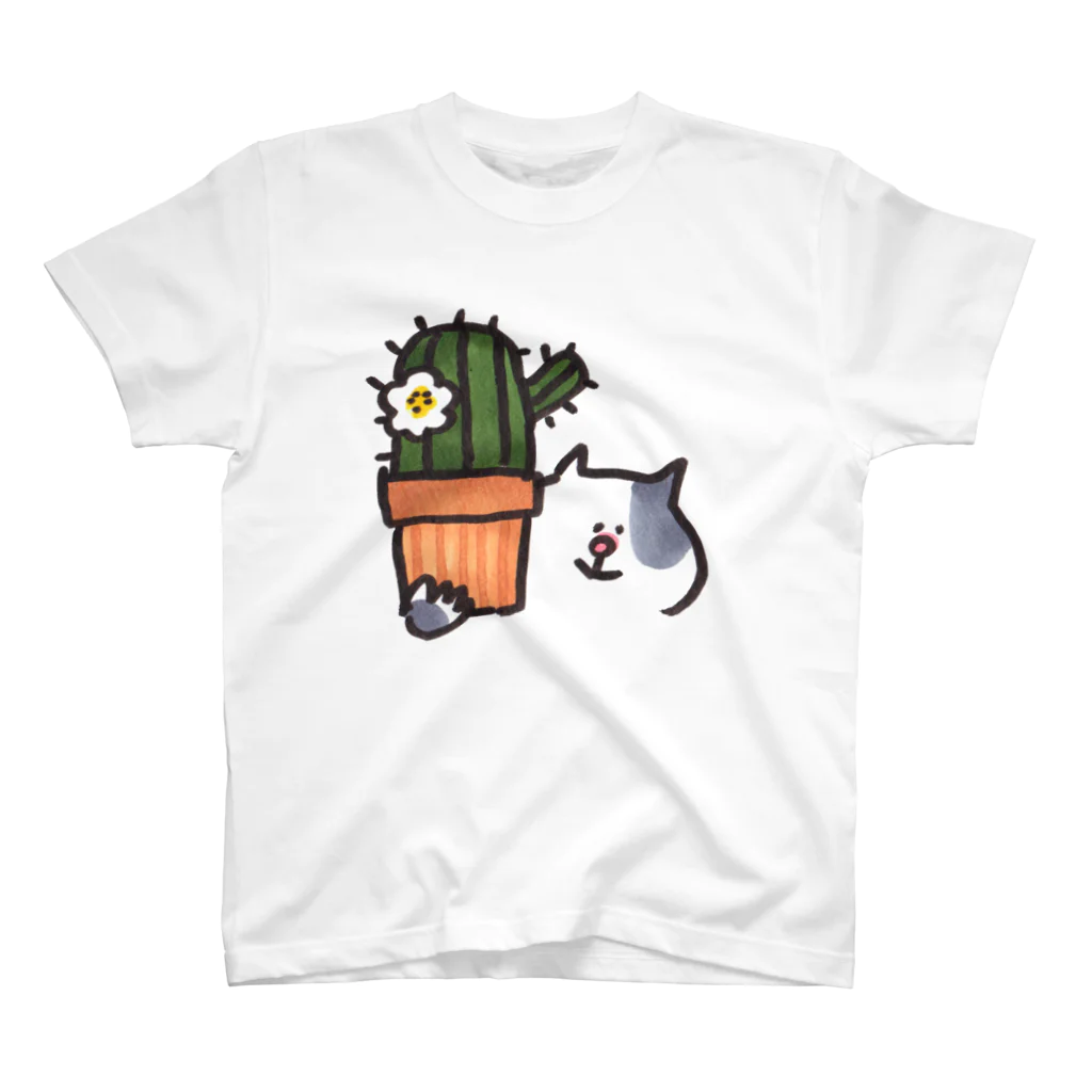 ゆきんこのサボテンとねこ スタンダードTシャツ