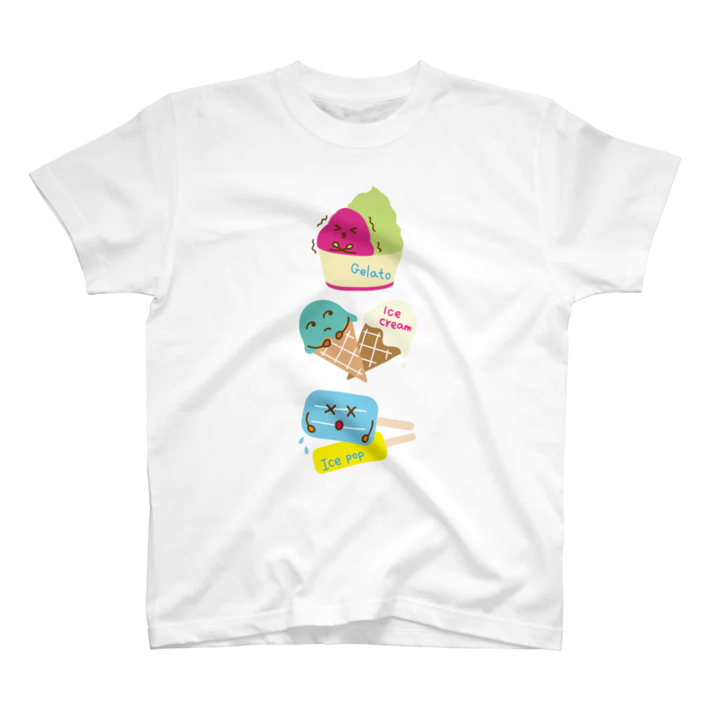 フォーヴァのスイーツタイム－アイスキャンディー・アイスクリーム・ジェラート－sweets time－スイーツタイム－ スタンダードTシャツ