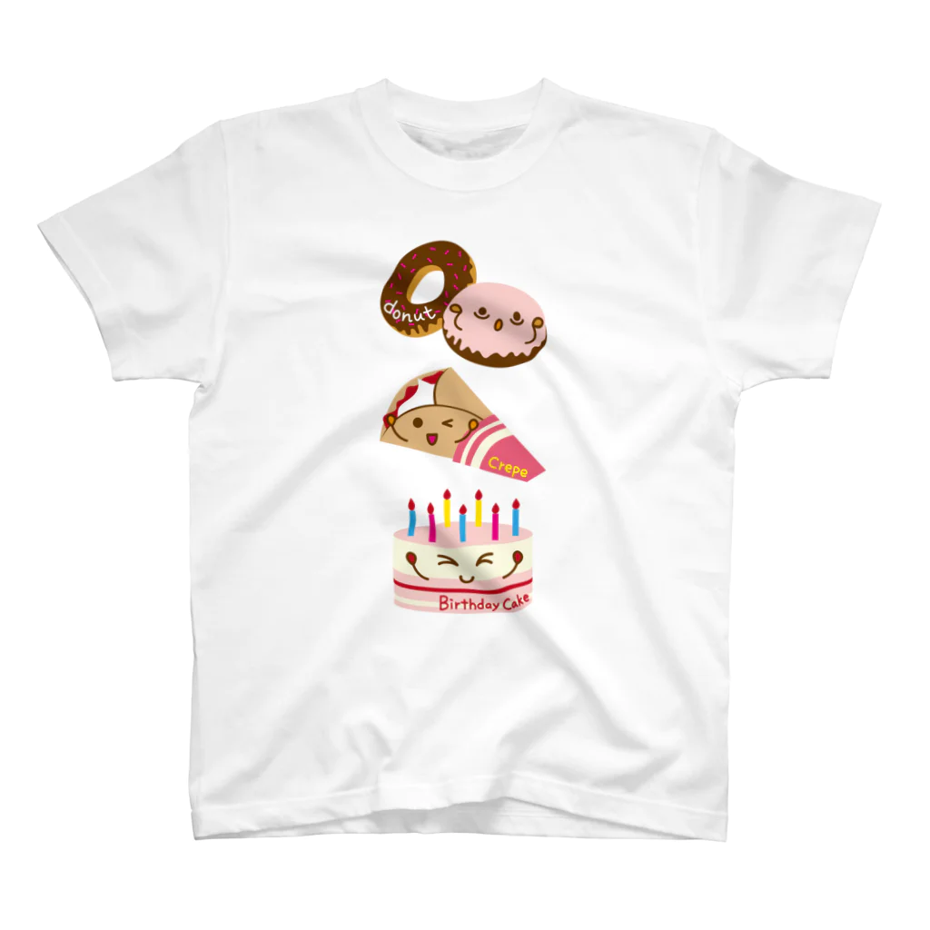 フォーヴァのスイーツタイム－ドーナッツ・クレープ・誕生日ケーキ－sweets time－スイーツタイム－ Regular Fit T-Shirt