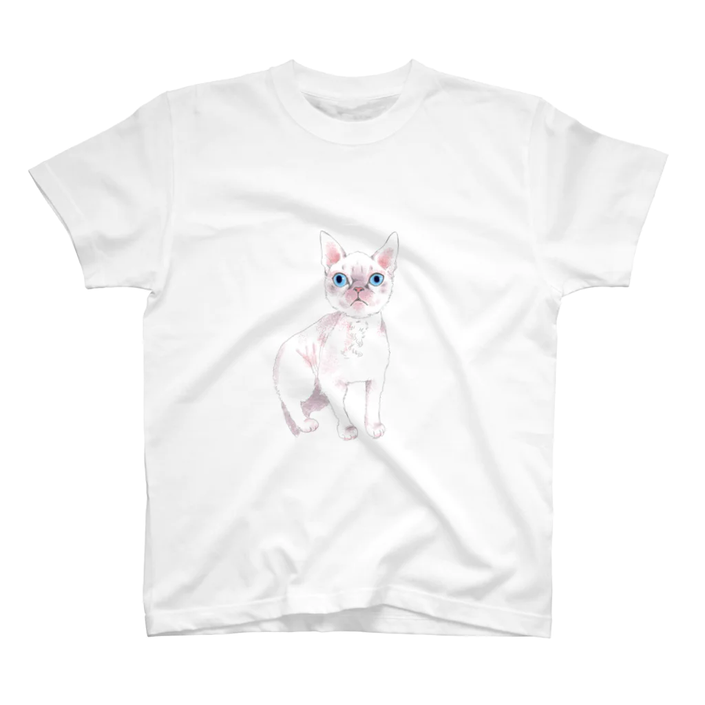 Ennpetsのピンク猫 Regular Fit T-Shirt