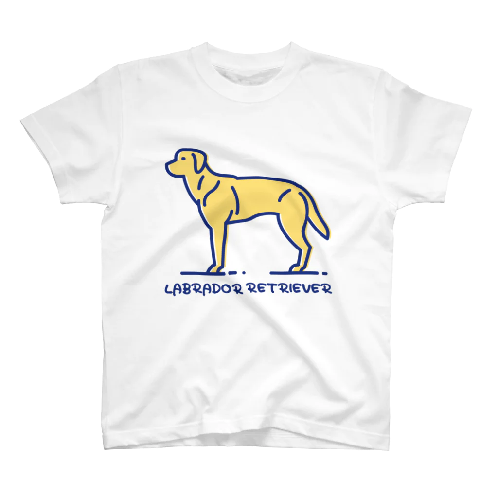 ぽっぷんすたんぷ -POP’N STAMP-のラブラドール・レトリバー・LABRADOR RETRIEVER Regular Fit T-Shirt