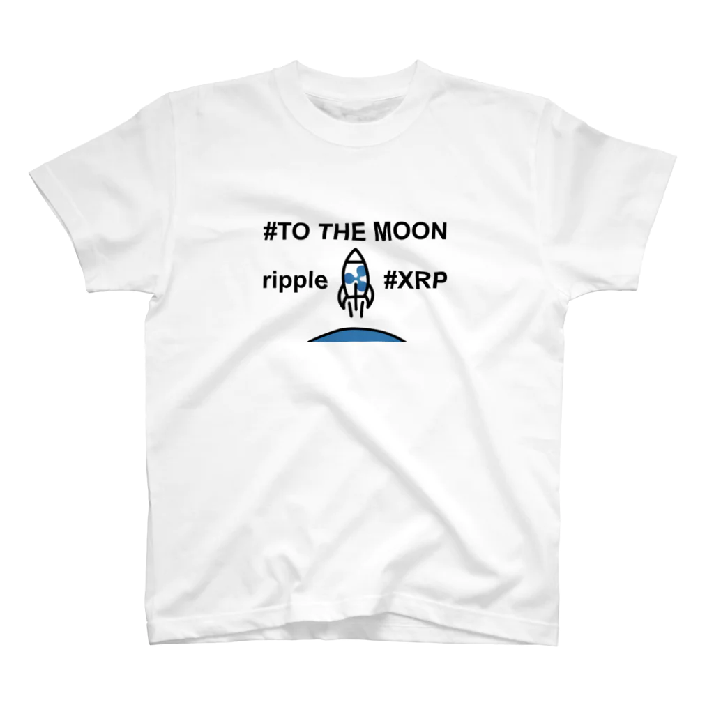 BBdesignのリップル　moon2 スタンダードTシャツ