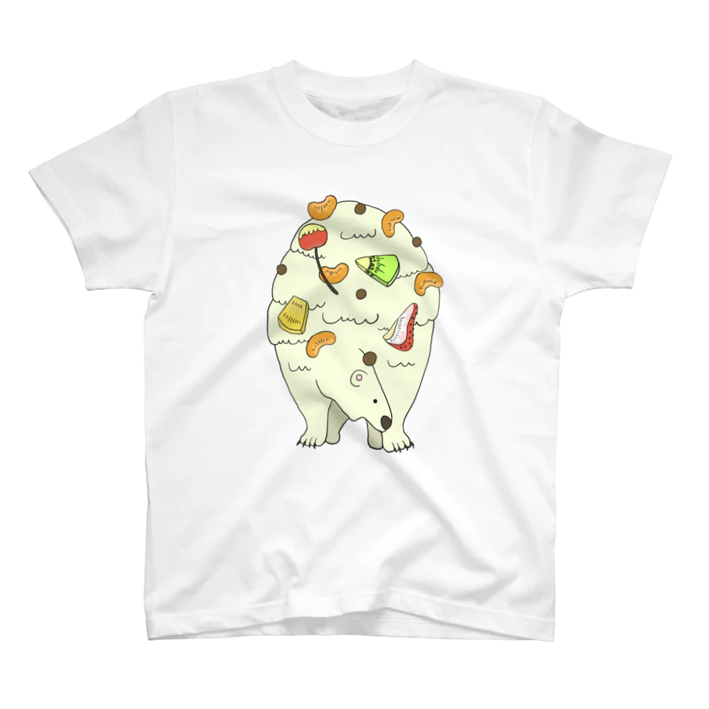 アオツグミのシロクマ スタンダードTシャツ