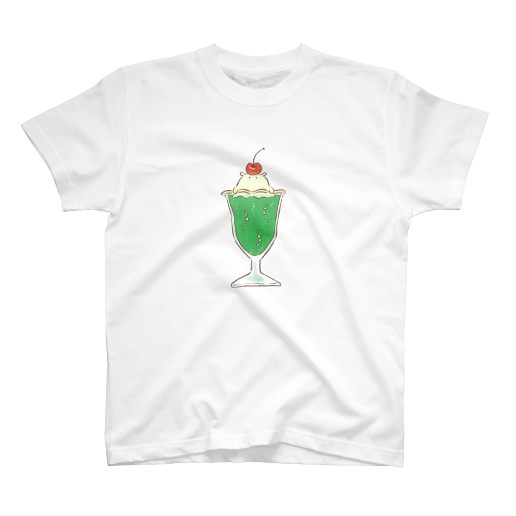 月と森のメロンクリームソーダコ Regular Fit T-Shirt