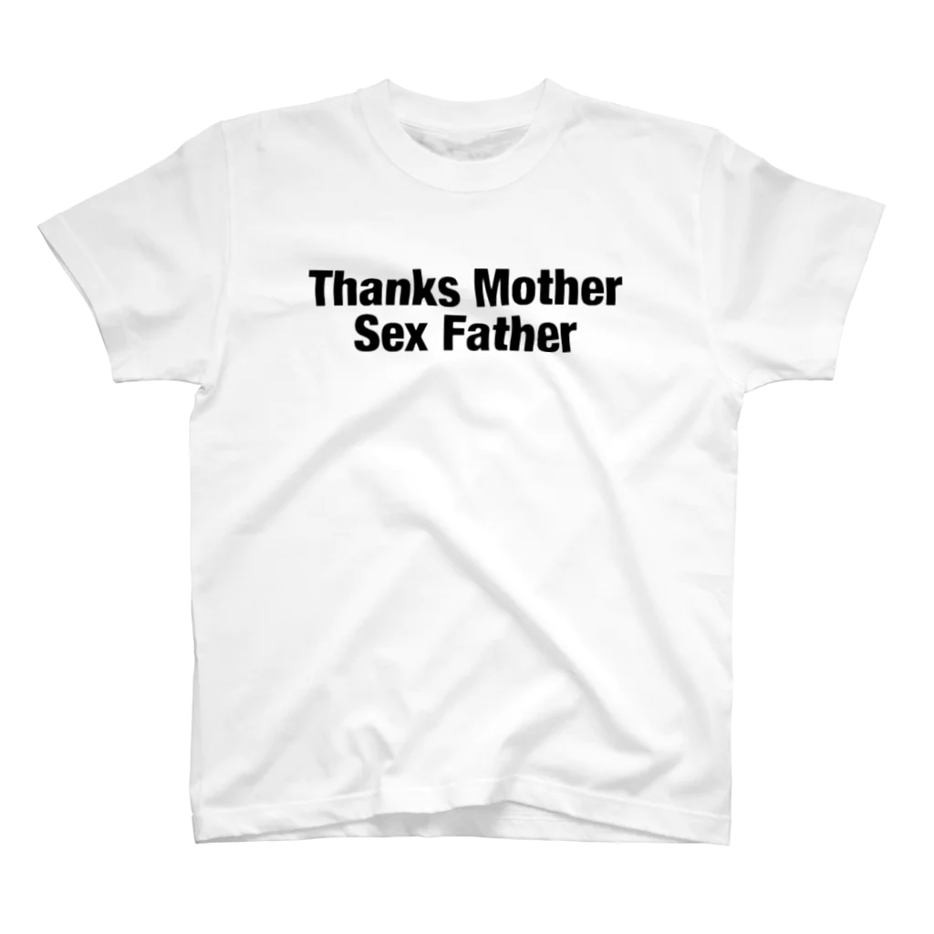 Message Item Shop CITTA〜チッタ〜のThanks Mother Sex Father Regular Fit T-Shirt